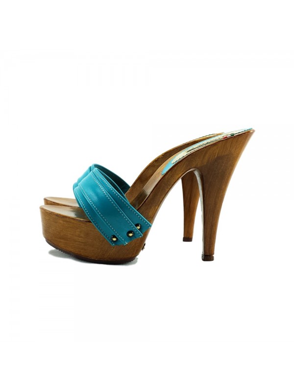 TURQUOSE CLOGS MADE IN ITALY