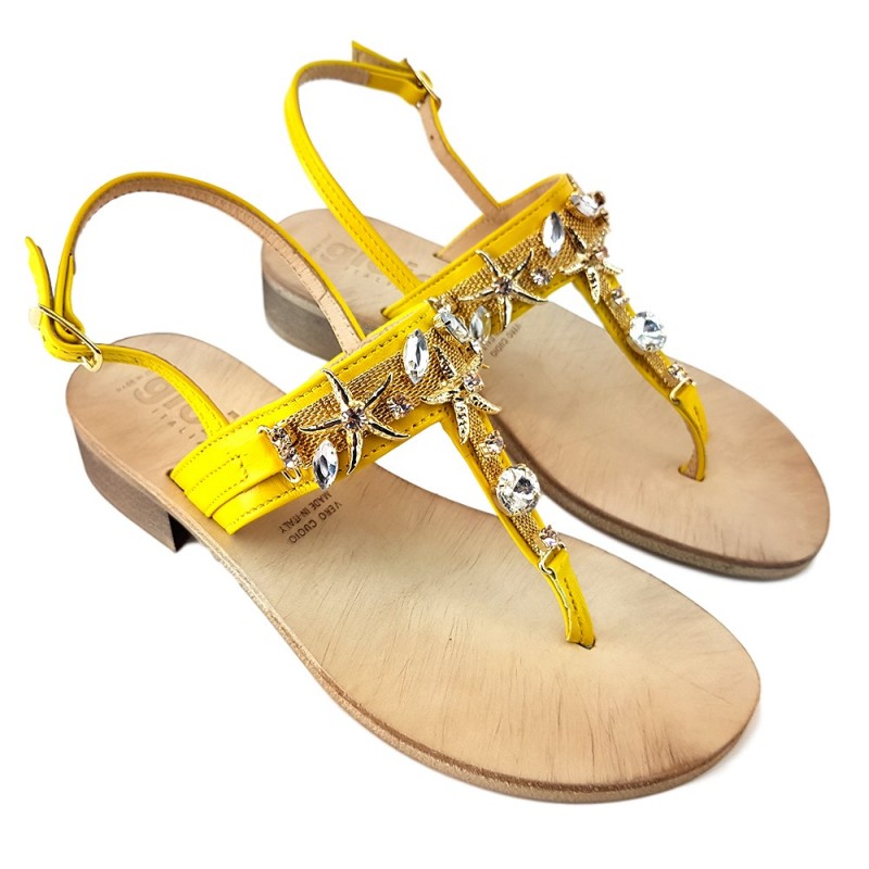 giallo positano sandali