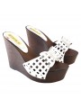 WHITE WEDGE CLOGS