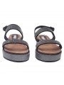 BLACK SANDALS WITH PASTE