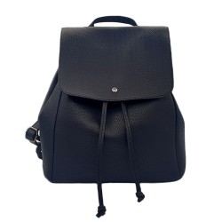 BLUE SYNTHETIC LEATHER BACKPACK
