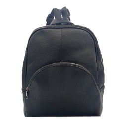 SYNTHETIC LEATHER BACKPACK BLACK