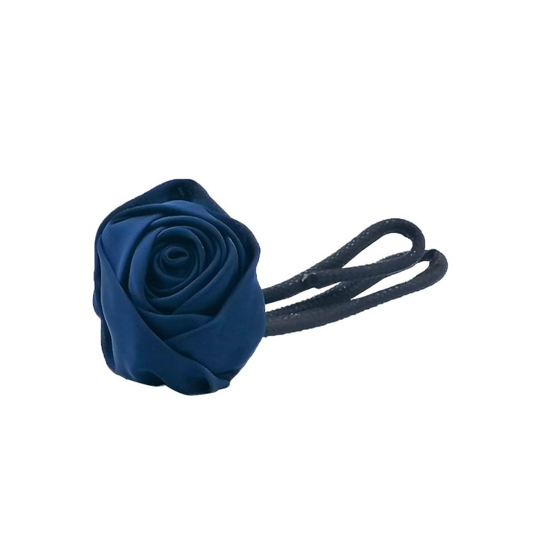 FLOWER WRAP CHIGNON DARK BLUE HAIR 2PCS