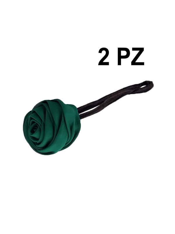 FLOWER WRAP CHIGNON GREEN HAIR 2PZ